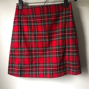 Plaid John Galt mini skirt